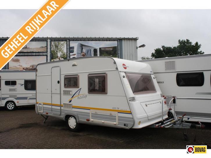 Bürstner Artstep 420 TN, Caravans en Kamperen, Caravans, tot en met 4, 750 - 1000 kg, Treinzit, Bürstner, Dwarsbed, Overige typen