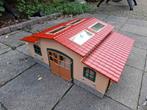 Schleich manege (met stallen) 42195 + twee schleich paarden, Ophalen of Verzenden, Zo goed als nieuw