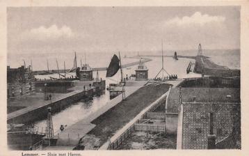 AY481 Lemmer Sluis met Haven Friesland ca. 1925 beschikbaar voor biedingen