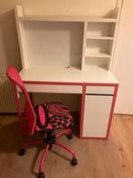 Ikea bureau Micke incl Bureaustoel, NETTE staat, Huis en Inrichting, Bureaus, Ophalen of Verzenden, Zo goed als nieuw