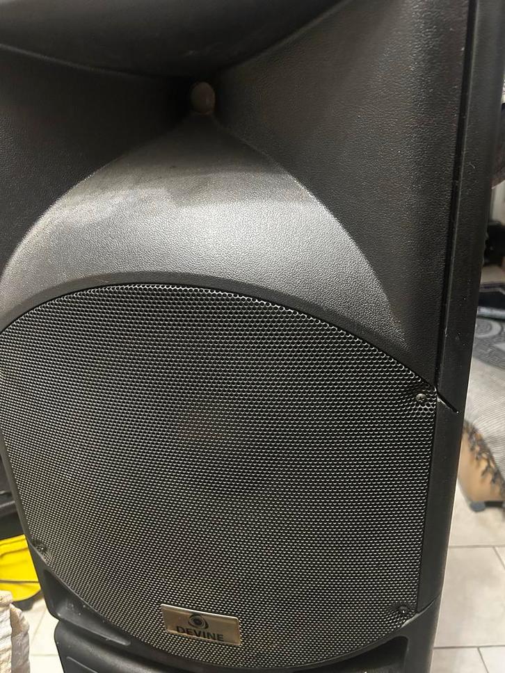 Devine Artis 15A Actieve Speaker - Gebruikt, Audio, Tv en Foto, Luidsprekers, Gebruikt, Front, Rear of Stereo speakers, 120 watt of meer