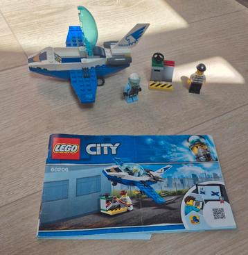 LEGO City Politie Jetpatrouille 60206 – Compleet met Minifig beschikbaar voor biedingen