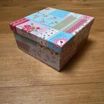 Kartonnen doosje, opbergdoos, 13x13x7, Ophalen of Verzenden, Zo goed als nieuw