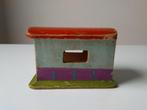 vintage houten garage treinenbaan, modelspoorbaan, Antiek en Kunst, Ophalen of Verzenden