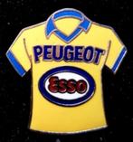 Peugeot Esso- voetbal shirt pin emaille, Verzamelen, Verzenden, Nieuw, Sport, Speldje of Pin