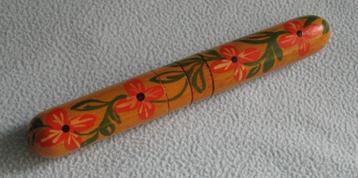 Vintage houten haaknaaldenkoker beschikbaar voor biedingen