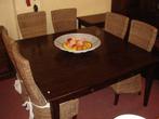 EETTAFEL VIERKANTE TAFEL 150 x 150 MASSIEF TEAK Flamant, Huis en Inrichting, Ophalen, Gielen, Nieuw, Info@houseofcoco.nl