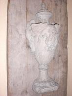 Houtenwanddecoratie Betonnen Vaas, Ophalen, Zo goed als nieuw