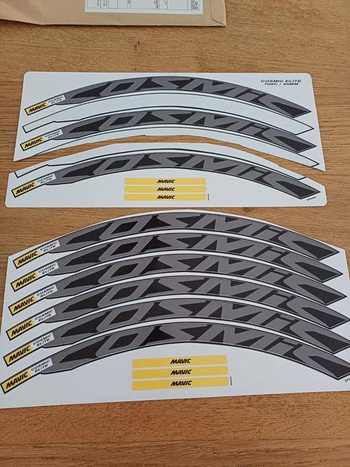 Mavic Cosmic Elite stickers antraciet, Fietsen en Brommers, Fietsaccessoires | Overige Fietsaccessoires, Nieuw, Ophalen of Verzenden