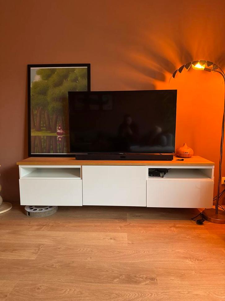 IKEA Besta TV Meubel - Utrecht - 180cm - Incl. Ophanging, Huis en Inrichting, Kasten | Televisiemeubels, Gebruikt, Minder dan 100 cm