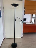 Zwarte staande lamp met aparte leeslamp, 150 tot 200 cm, Gebruikt, Metaal, Ophalen