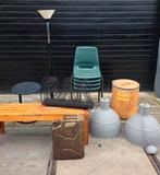 partij met diverse industriele meubeltjes/ 1 koop!, Ophalen, Gebruikt