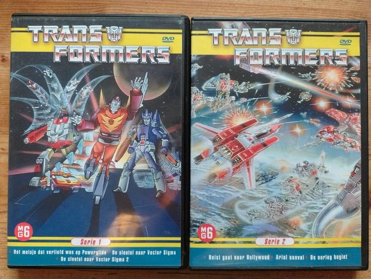 Transformers DVD Boxset Serie 1 & 2, Cd's en Dvd's, Dvd's | Tekenfilms en Animatie, Zo goed als nieuw, Tekenfilm, Boxset, Vanaf 6 jaar