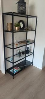 Nieuwe stalen boekenkast, Huis en Inrichting, Kasten | Boekenkasten, Ophalen, Nieuw, 50 tot 100 cm, Glas