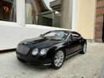 1:18 Bentley Continental GT zwart metallic 2004 Minichamps, Minichamps, Auto, Ophalen of Verzenden, Zo goed als nieuw