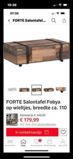 BIEDEN Forte Salontafel Old Wood Vintage - Zo Goed Als Nieuw, Ophalen, 50 tot 100 cm, 100 tot 150 cm, Zo goed als nieuw