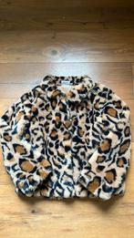 Zachte jas, luipaard print, maat 134, Ophalen of Verzenden, Zo goed als nieuw, Meisje, Jas