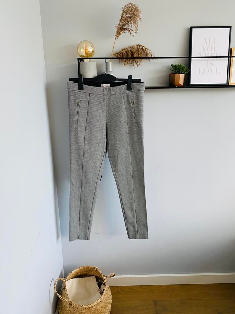 Lange broek/ skinny/ legging/ damesbroek van H&M, maat XL/42, Zwart, Maat 42/44 (L), Nieuw, Ophalen of Verzenden