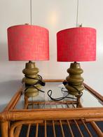 2 Nachtkast lampjes Xenos, Huis en Inrichting, Lampen | Lampenkappen, Ophalen, Zo goed als nieuw, Rond