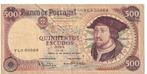 Portugal, 500 Escudos, 1969, Postzegels en Munten, Bankbiljetten | Europa | Niet-Eurobiljetten, Los biljet, Overige landen, Verzenden