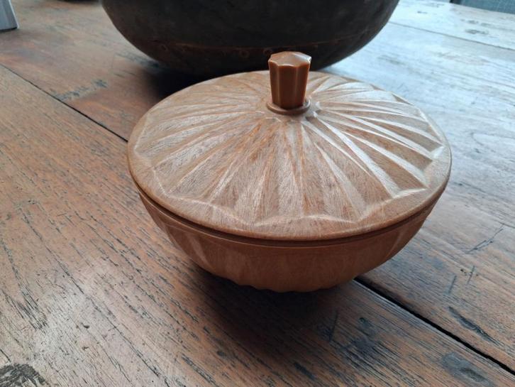 nostalgische / vintage bakelieten schaal / koektrommel, Antiek en Kunst, Curiosa en Brocante, Ophalen of Verzenden