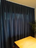 Donkerblauwe gordijnen, Ophalen, Gebruikt, 200 cm of meer, 200 cm of meer