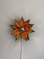 Vintage wandlamp 70’s, Hollywood regency, Ophalen of Verzenden, Zo goed als nieuw, Metaal