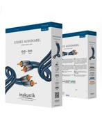 2x Inakustik Premium Audio RCA Kabel 3 mtr - Hi-End / Hi-Res, Audio, Tv en Foto, Audiokabels en Televisiekabels, Ophalen, Zo goed als nieuw