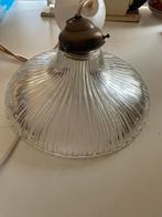Vintag holophane  Lampenkap met Fitting (defect), Ophalen, Gebruikt, Glas, Minder dan 100 cm