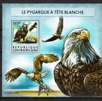 c.afrika 15 pf blok zeearend roofvogels vogels birds of prey, Ophalen of Verzenden, Postfris, Dier of Natuur