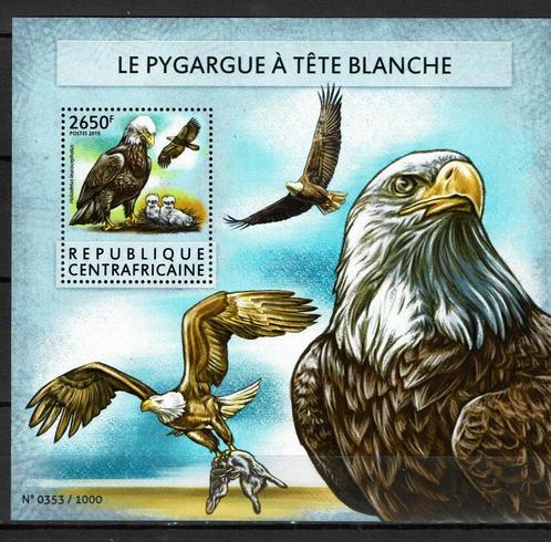 c.afrika 15 pf blok zeearend roofvogels vogels birds of prey, Postzegels en Munten, Postzegels | Thematische zegels, Postfris