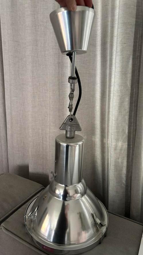 Industriële Hanglamp, Huis en Inrichting, Lampen | Hanglampen, Gebruikt, 50 tot 75 cm, Metaal, Ophalen of Verzenden
