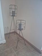 2x kandelaars op poot, Ophalen of Verzenden