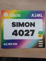 Startbewijs / startnummer marathon Eindhoven, Eén persoon