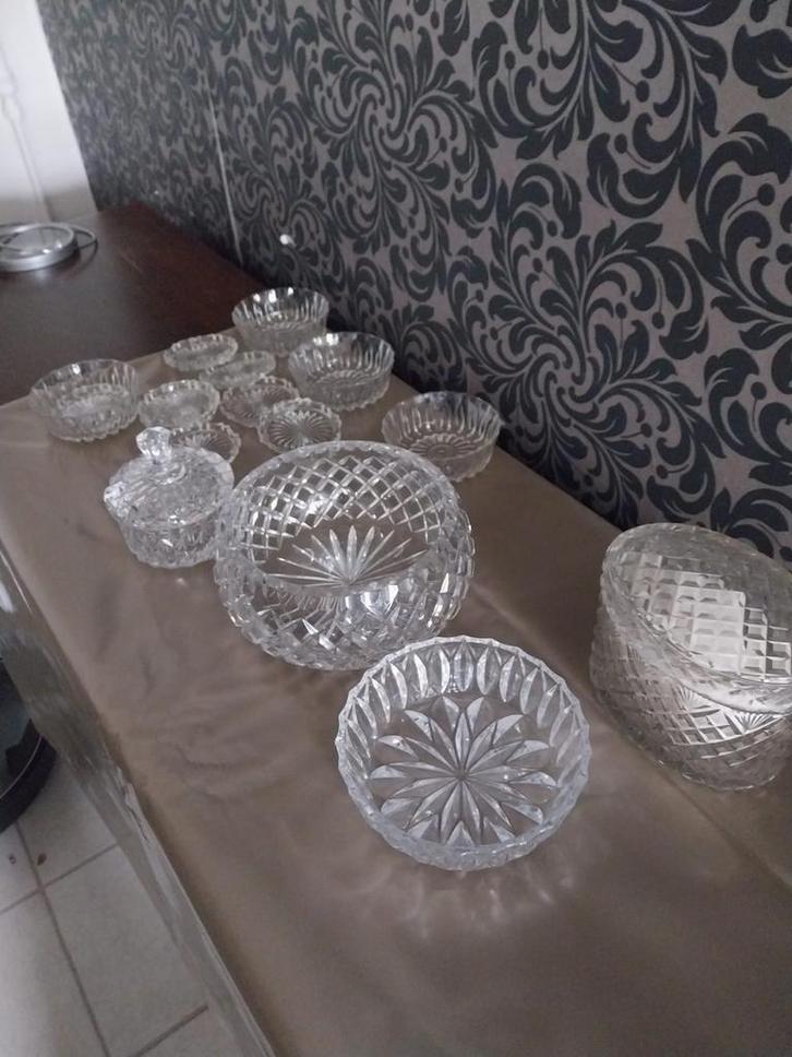 Antiek Kristallen Glaswerk Collectie, Antiek en Kunst, Antiek | Glas en Kristal, Ophalen of Verzenden