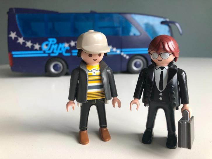 Playmobil Tourbus met chauffeur en manager 5603, Kinderen en Baby's, Speelgoed | Playmobil, Gebruikt, Complete set, Ophalen of Verzenden
