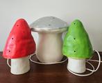 Vintage groene heico paddestoel lamp, Ophalen of Verzenden, Gebruikt, Minder dan 50 cm
