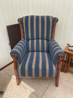 Antieke fauteuil, stoel, zetel, Huis en Inrichting, Fauteuils, Ophalen, Zo goed als nieuw, Stof, 50 tot 75 cm