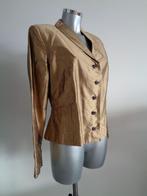 Mieke van Gijzel gouden jasje, 100% zijde, large (40), NIEUW, Maat 38/40 (M), Overige kleuren, Verzenden, Nieuw