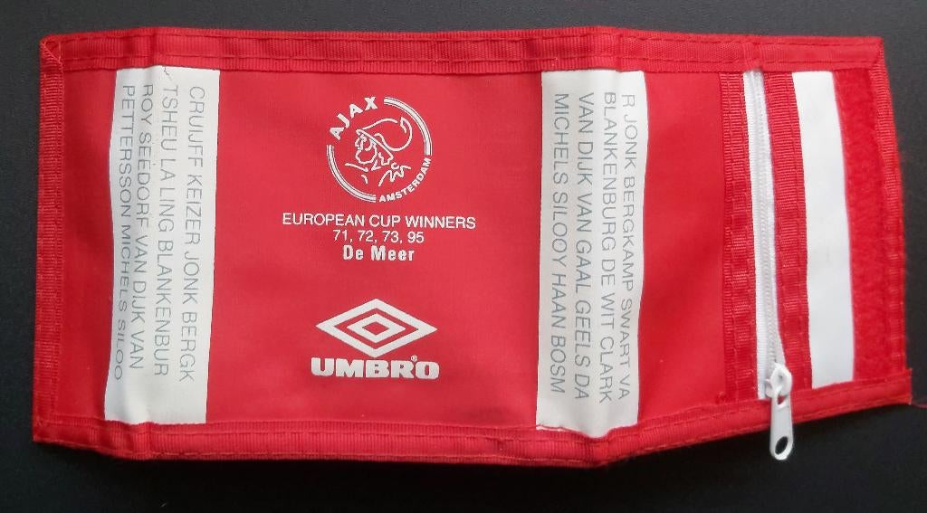 Ajax De Meer portemonnee Cruijff, Swart, Keizer, Ophalen of Verzenden, Gebruikt, Ajax, Overige typen