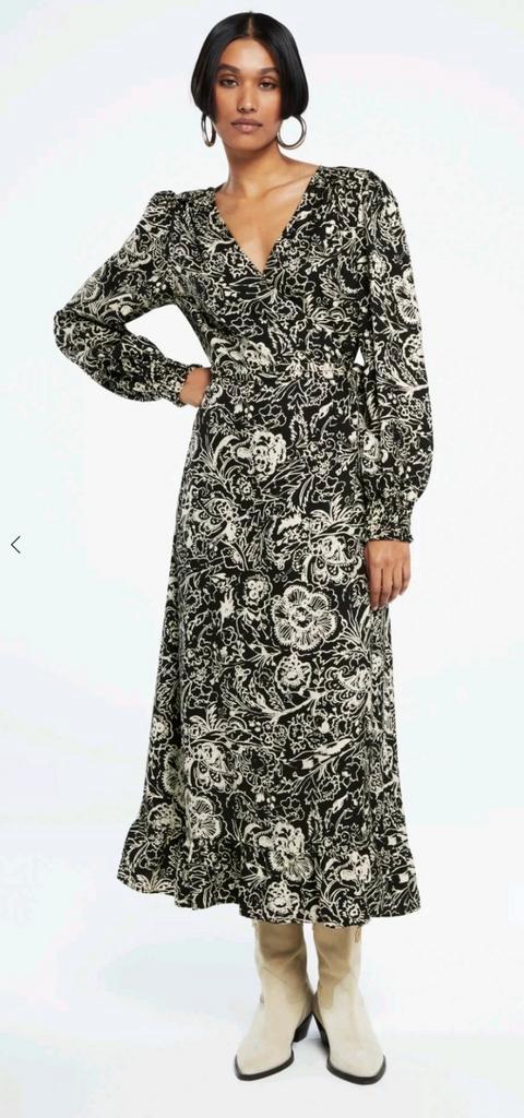 Fabienne Chapot Natalia jurk maat 38 *nieuw *, Kleding | Dames, Jurken, Nieuw, Maat 38/40 (M), Zwart, Onder de knie, Ophalen of Verzenden