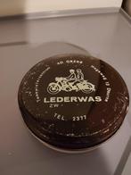 Vintage lederwas blik, Verzamelen, Ophalen of Verzenden, Gebruikt