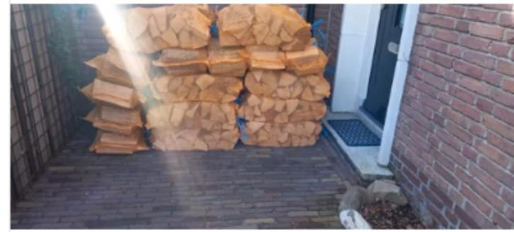 OVENGEDROOGD OPENHAARDHOUT, Tuin en Terras, Haardhout, Blokken, Beukenhout, 6 m³ of meer, Ophalen of Verzenden