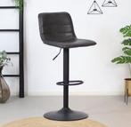 Te koop 2 verstelbare barkrukken, Huis en Inrichting, Ophalen, Draaibaar, 60 tot 90 cm, Leer