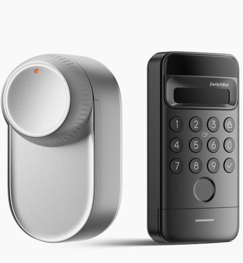Switchbot deurslot Lock Ultra met code/vinger/iris scanner, Doe-het-zelf en Verbouw, Hang- en Sluitwerk, Nieuw, Slot, Rvs, Ophalen of Verzenden