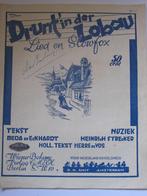 DRUNT' IN DER LOUBAU **Oude Bladmuziek uit 1928**, Muziek en Instrumenten, Bladmuziek, Ophalen of Verzenden, Gebruikt, Artiest of Componist