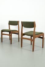 Refurbished, vintage, 70's Deense eetkamerstoelen, meerderen, Ophalen, Hout, Overige kleuren, Vier