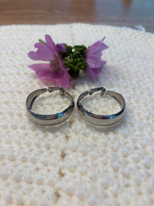 Leuke !klem! Oorbellen, creolen!, Sieraden, Tassen en Uiterlijk, Oorbellen, Zo goed als nieuw, Overige materialen, Zilver, Ophalen of Verzenden