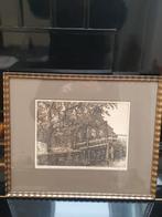 ets Slatuintjes Amsterdam West Cornelis Brandenburg, Antiek en Kunst, Kunst | Etsen en Gravures, Ophalen