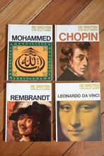 4x De groten aller tijden Rembrandt Chopin Mohammed Da Vinci, Gelezen, Diverse auteurs, Ophalen of Verzenden, Europa